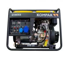 KOMPAK K6100XE – naftová elektrocentrála 5,5 kW s elektrickým štartom a AVR