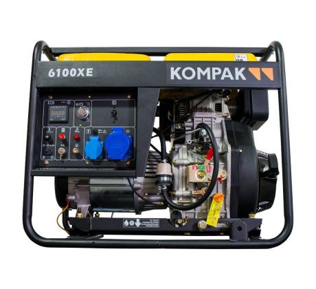 KOMPAK K6100XE – naftová elektrocentrála 5,5 kW s elektrickým štartom a AVR
