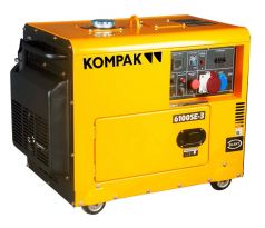 KOMPAK K6100SE-3 – odhlučnená naftová elektrocentrála 6,6 kVA, 400/230 V s elektrickým štartoma AVR