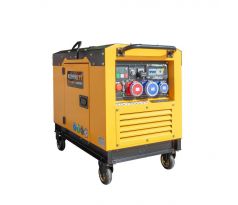 KOMPAK KD11000SEi-T – odhlučnená naftová invertorová elektrocentrála 8,5 kW / 10,6 kVA, 230/400 V