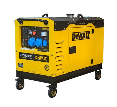 DEWALT DXGND80E  – naftová jednofázová elektrocentrála 8,5 kVA